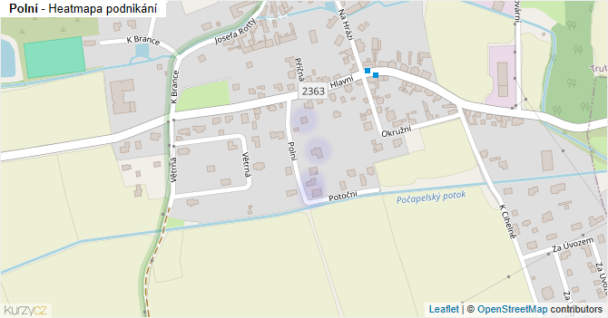 Polní - mapa podnikání