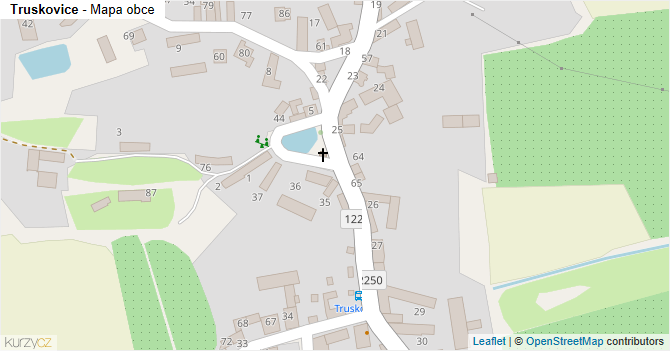 Truskovice - mapa obce