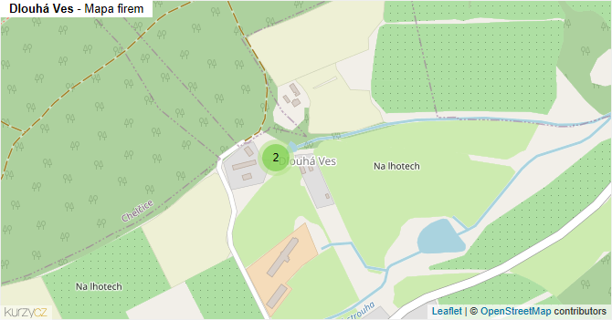 Dlouhá Ves - mapa firem