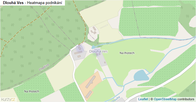 Dlouhá Ves - mapa podnikání