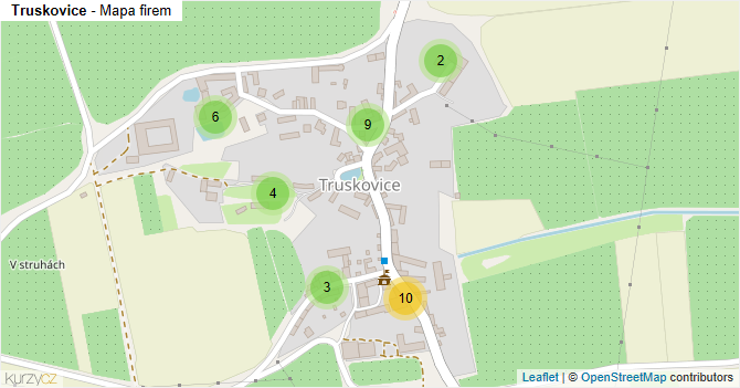 Truskovice - mapa firem