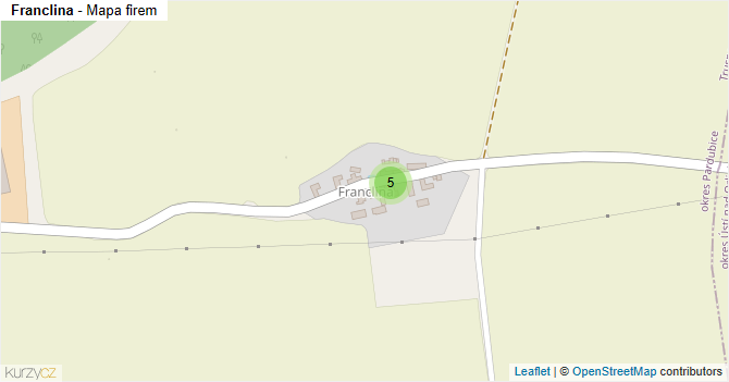 Franclina - mapa firem