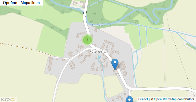 Opočno - mapa firem