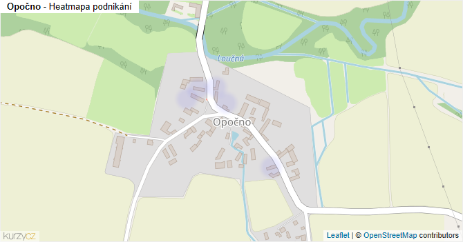 Opočno - mapa podnikání