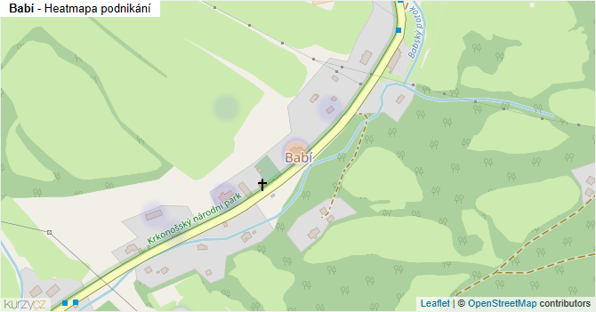 Babí - mapa podnikání