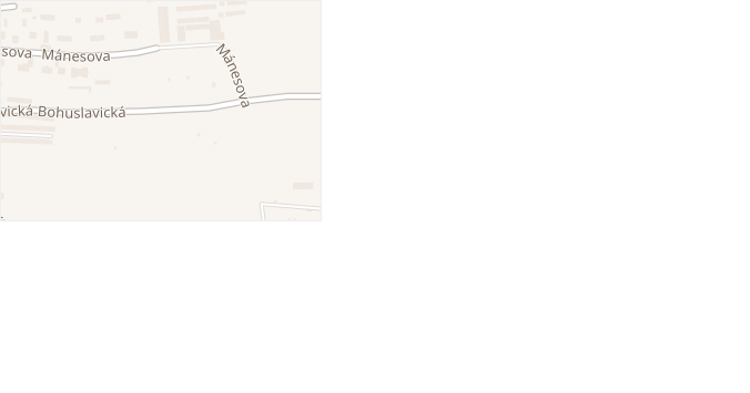 Bohuslavická v obci Trutnov - mapa ulice