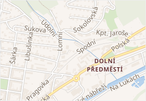 Brixiho v obci Trutnov - mapa ulice