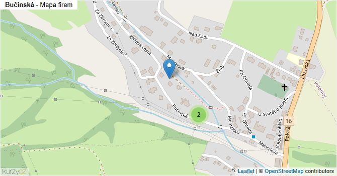 Bučinská - mapa firem