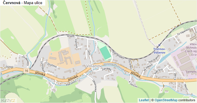Červnová - mapa ulice