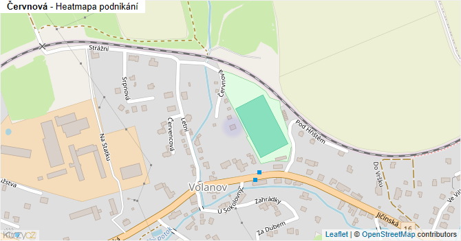 Červnová - mapa podnikání