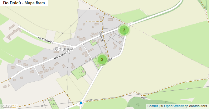 Do Dolců - mapa firem