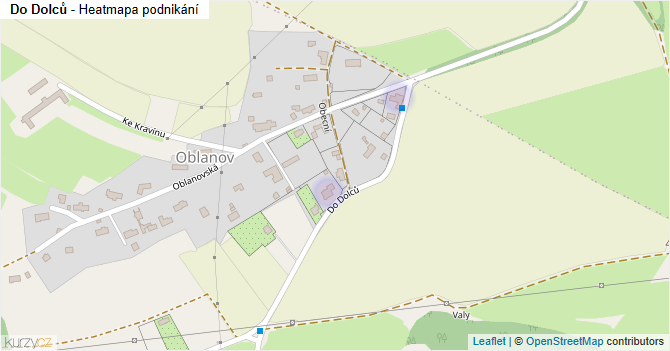 Do Dolců - mapa podnikání