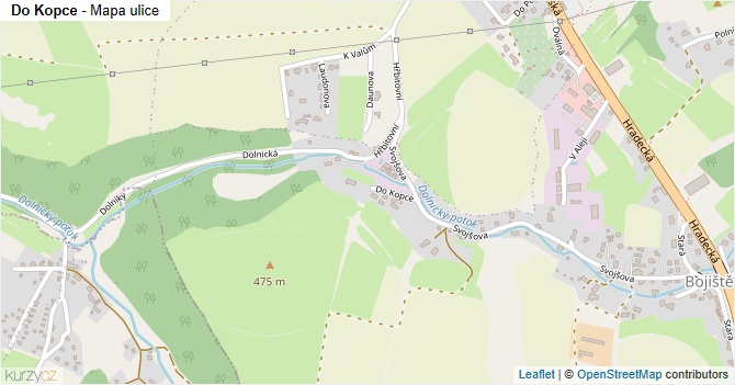 Do Kopce - mapa ulice
