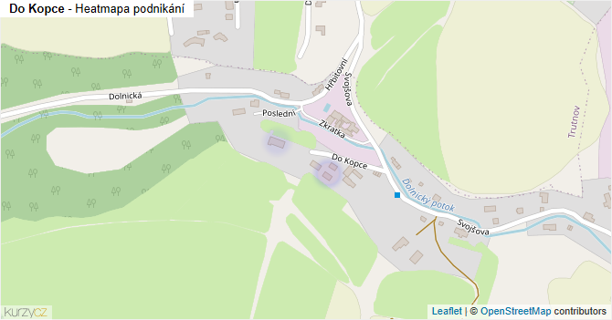 Do Kopce - mapa podnikání