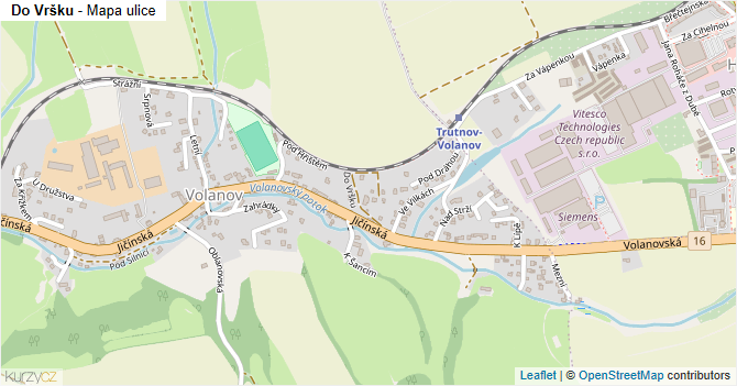 Do Vršku - mapa ulice