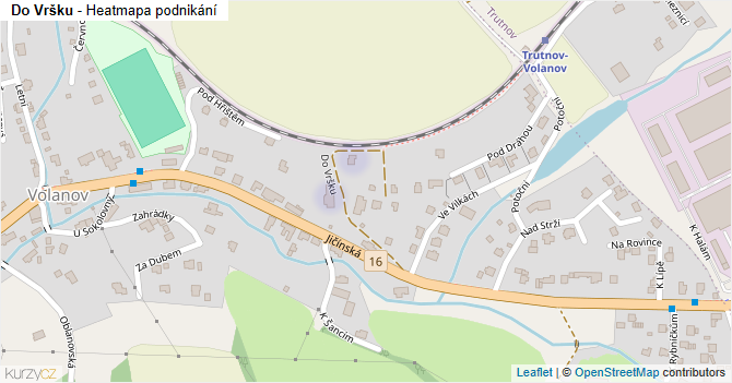 Do Vršku - mapa podnikání