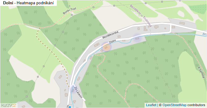 Dolní - mapa podnikání