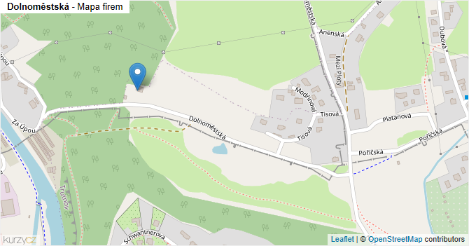 Dolnoměstská - mapa firem