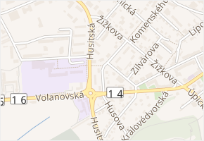Exulantská v obci Trutnov - mapa ulice