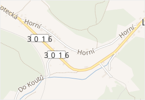 Horní v obci Trutnov - mapa ulice