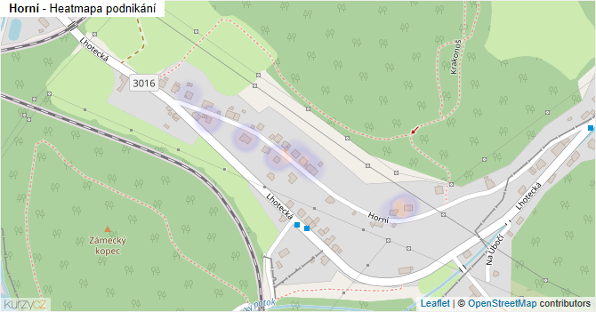 Horní - mapa podnikání