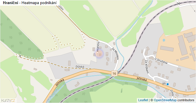 Hraniční - mapa podnikání
