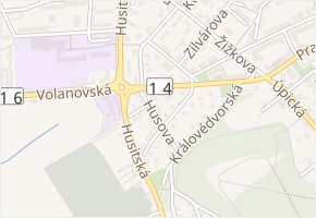 Husova v obci Trutnov - mapa ulice
