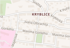 Ivana Olbrachta v obci Trutnov - mapa ulice