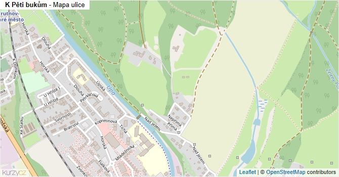 K Pěti bukům - mapa ulice