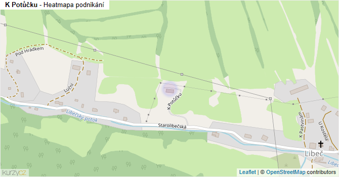 K Potůčku - mapa podnikání