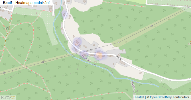 Kacíř - mapa podnikání