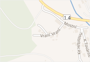 Ke Kryblici v obci Trutnov - mapa ulice