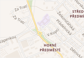 Ke Trati v obci Trutnov - mapa ulice