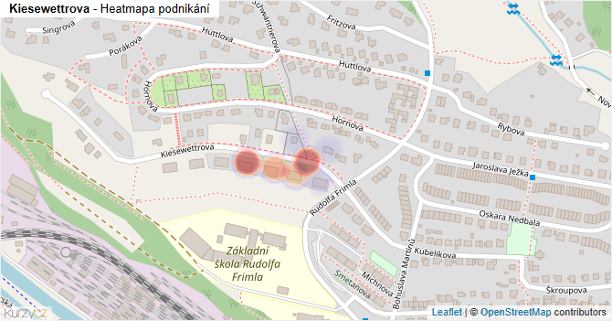 Kiesewettrova - mapa podnikání