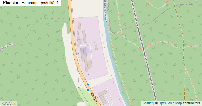 Kladská - mapa podnikání