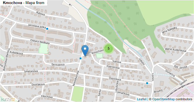 Kmochova - mapa firem