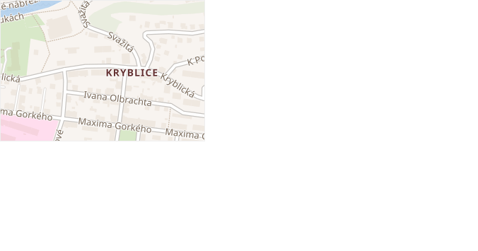 Kryblická v obci Trutnov - mapa ulice