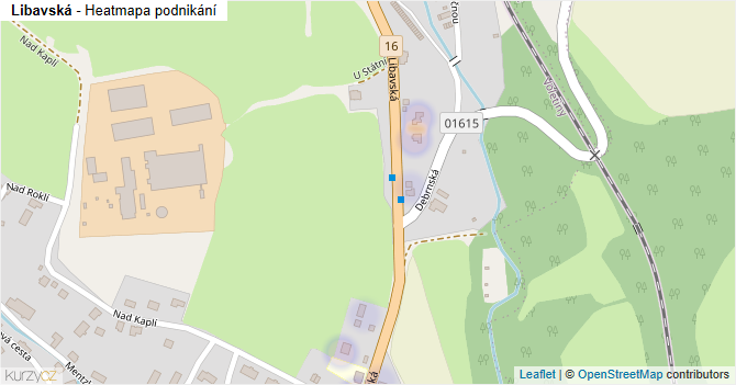 Libavská - mapa podnikání
