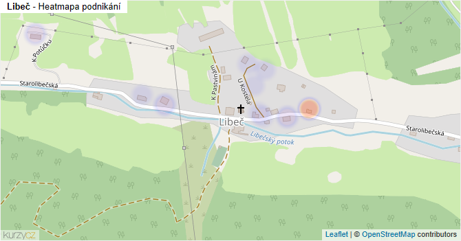 Libeč - mapa podnikání