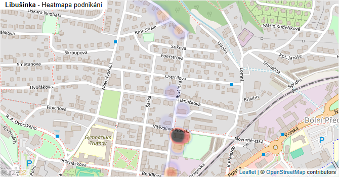 Libušinka - mapa podnikání
