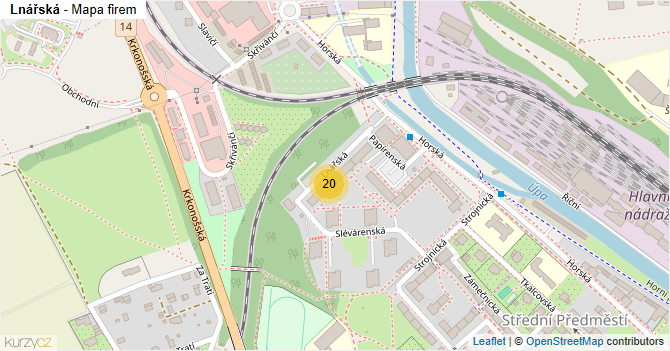 Lnářská - mapa firem