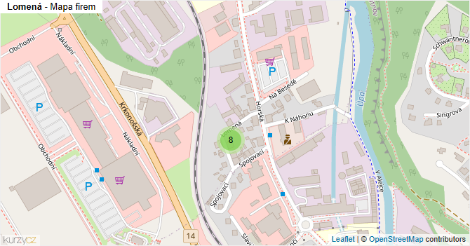 Lomená - mapa firem