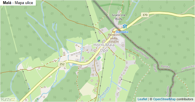 Malá - mapa ulice