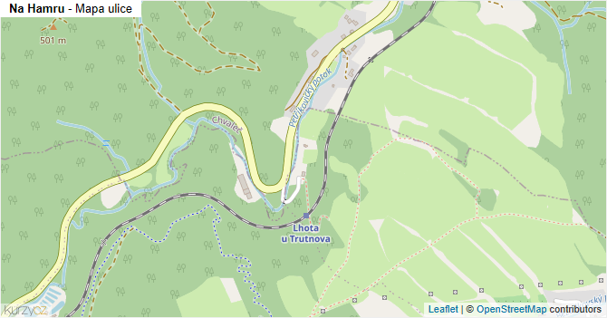 Na Hamru - mapa ulice