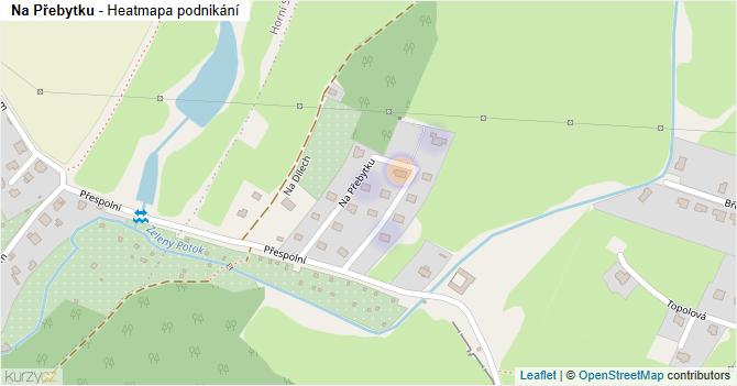Na Přebytku - mapa podnikání