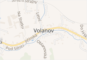 Na Rovince v obci Trutnov - mapa ulice