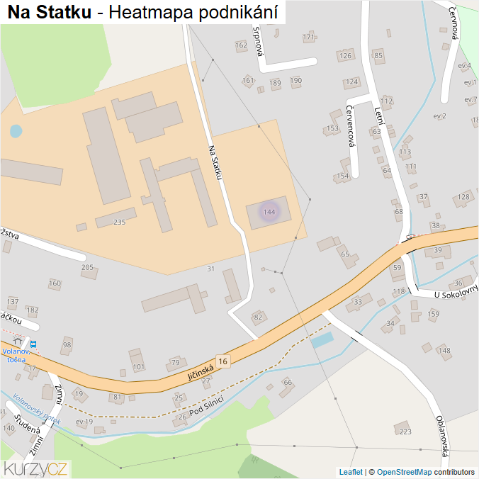 Mapa Na Statku - Firmy v ulici.
