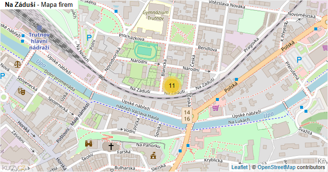 Na Záduší - mapa firem