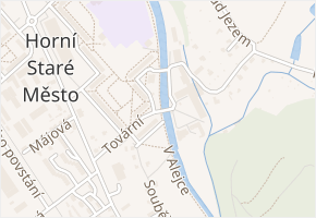 Nábřežní v obci Trutnov - mapa ulice