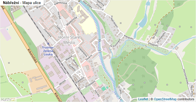 Nábřežní - mapa ulice